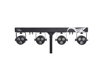 SDJ LED KIT 4 projetores 3X6W led RGBW/FC SDJ LED KIT 4 projetores 3X6W led RGBW/FC